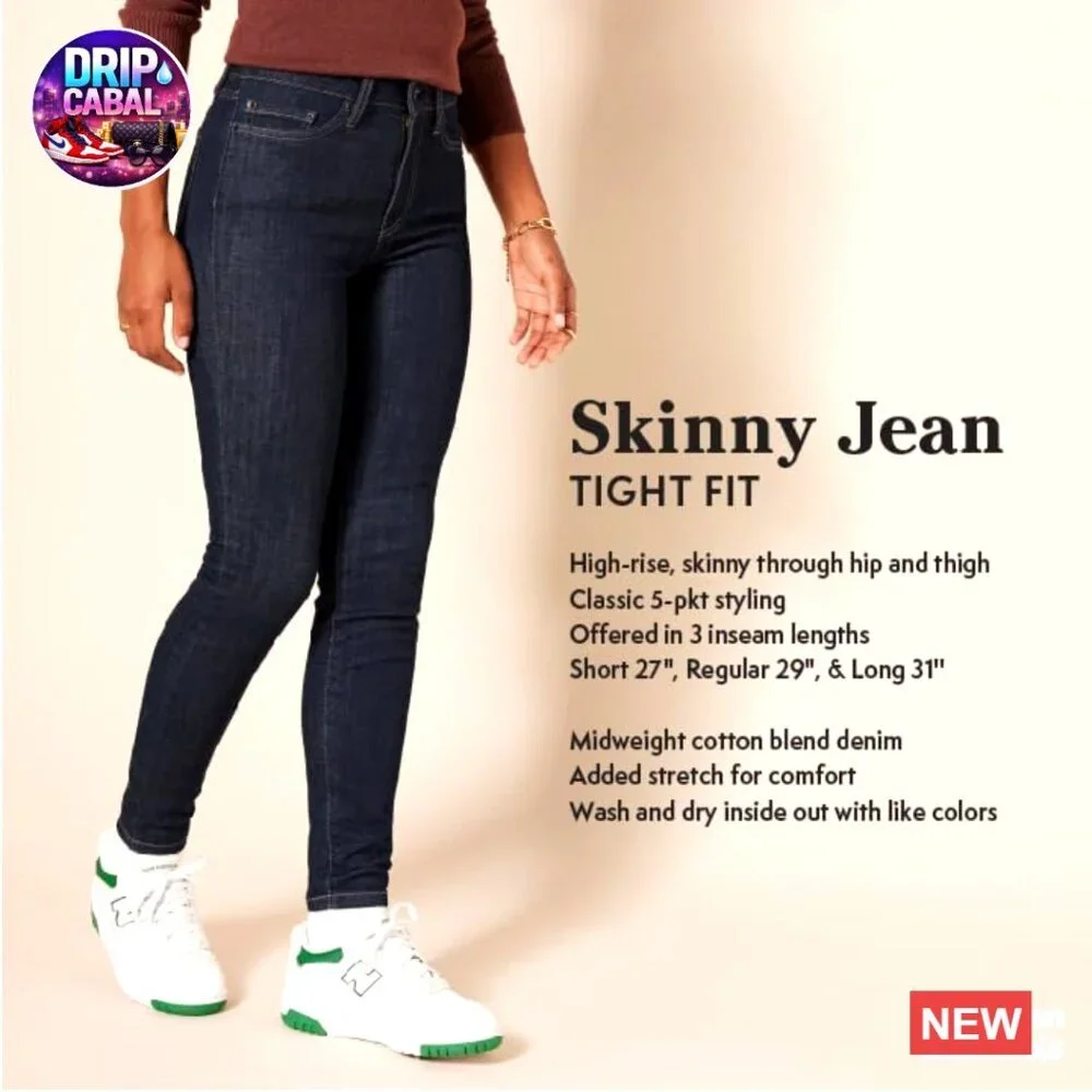 High Rise Skinny Jeggings Pull-On Stretch Knit Comfort Classic Chic Everyday - Picture 2 of 7